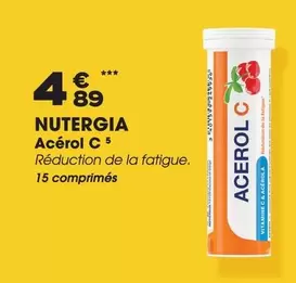 Nutergia - Acérol C 5 offre à 4,89€ sur Aprium Pharmacie