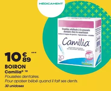 Boiron - Camilla offre à 10,89€ sur Aprium Pharmacie