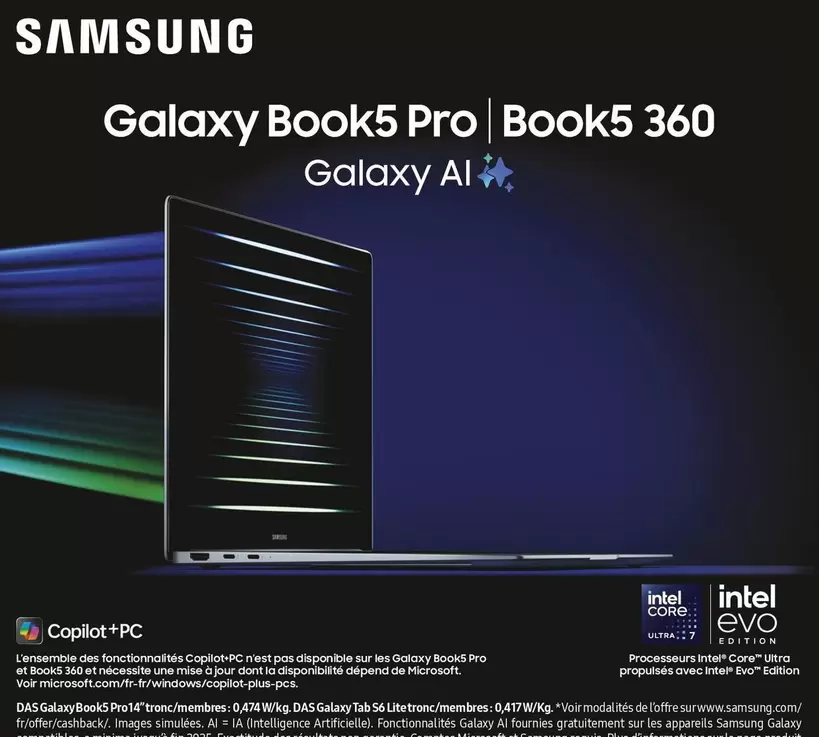 Samsung - Galaxy Book5 Pro offre sur Boulanger