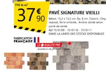 Pavé Signature Vieilli offre à 37,9€ sur Tout faire matériaux