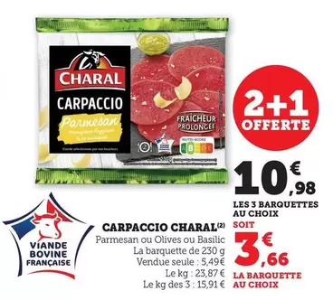 Charal - Carpaccio offre à 5,49€ sur Bi1