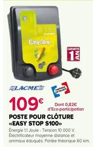 Lacme - Poste Pour Cloture Easy Stop offre à 109€ sur Kiriel