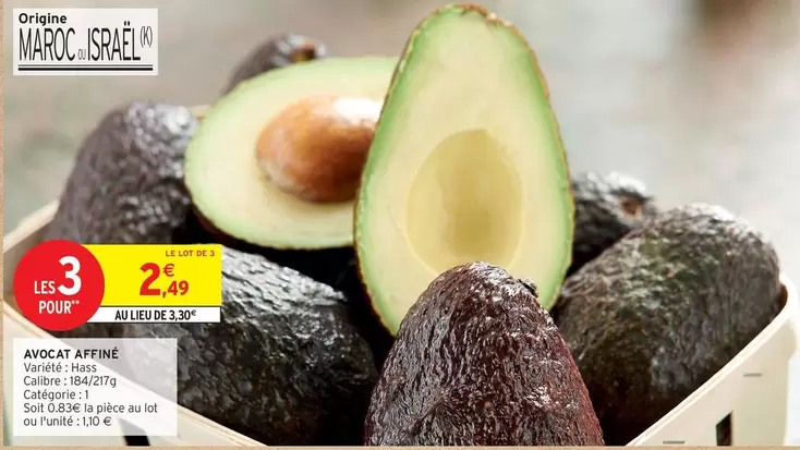Avocat Affiné offre à 2,49€ sur Intermarché Express