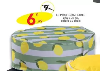 Le Pouf Gonflable offre à 6,99€ sur Stokomani