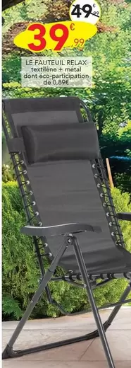 Le Fauteuil Relax offre à 39,99€ sur Stokomani