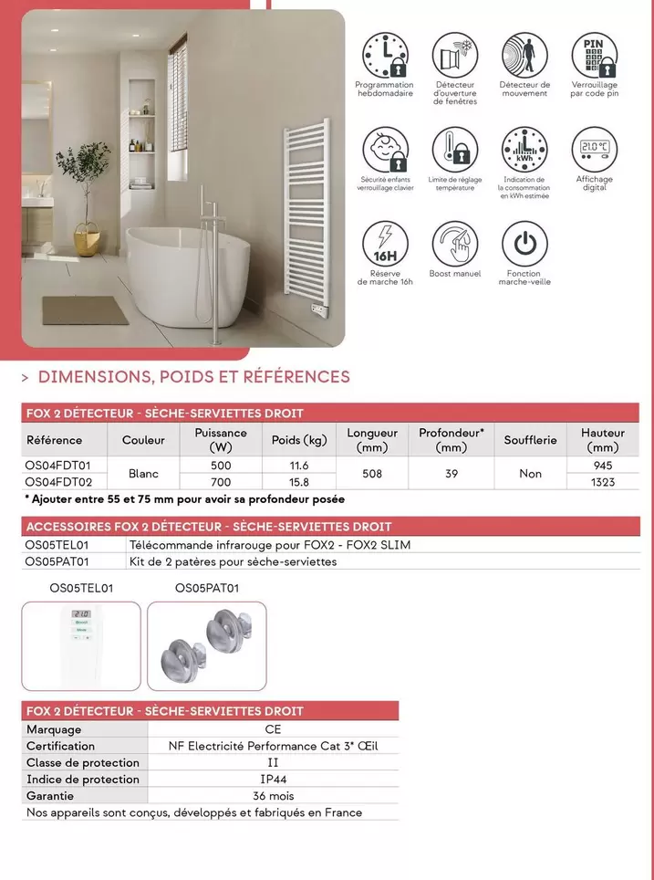 Dimensions, Poids Et Références  offre sur Yesss Electrique