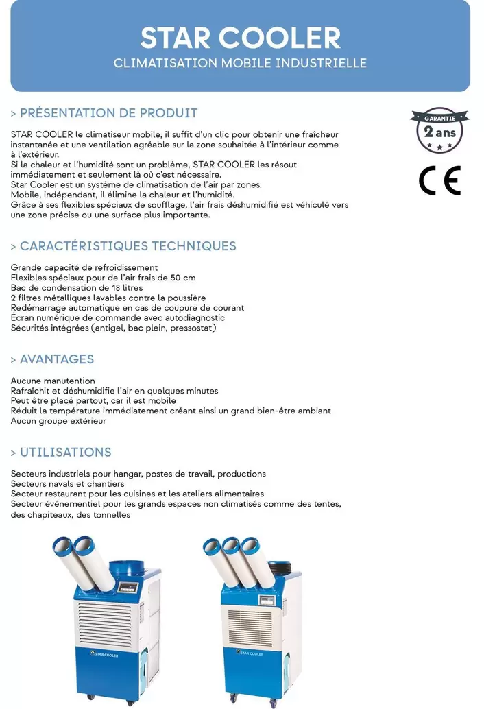 Climatisation Mobile Industrielle offre sur Yesss Electrique