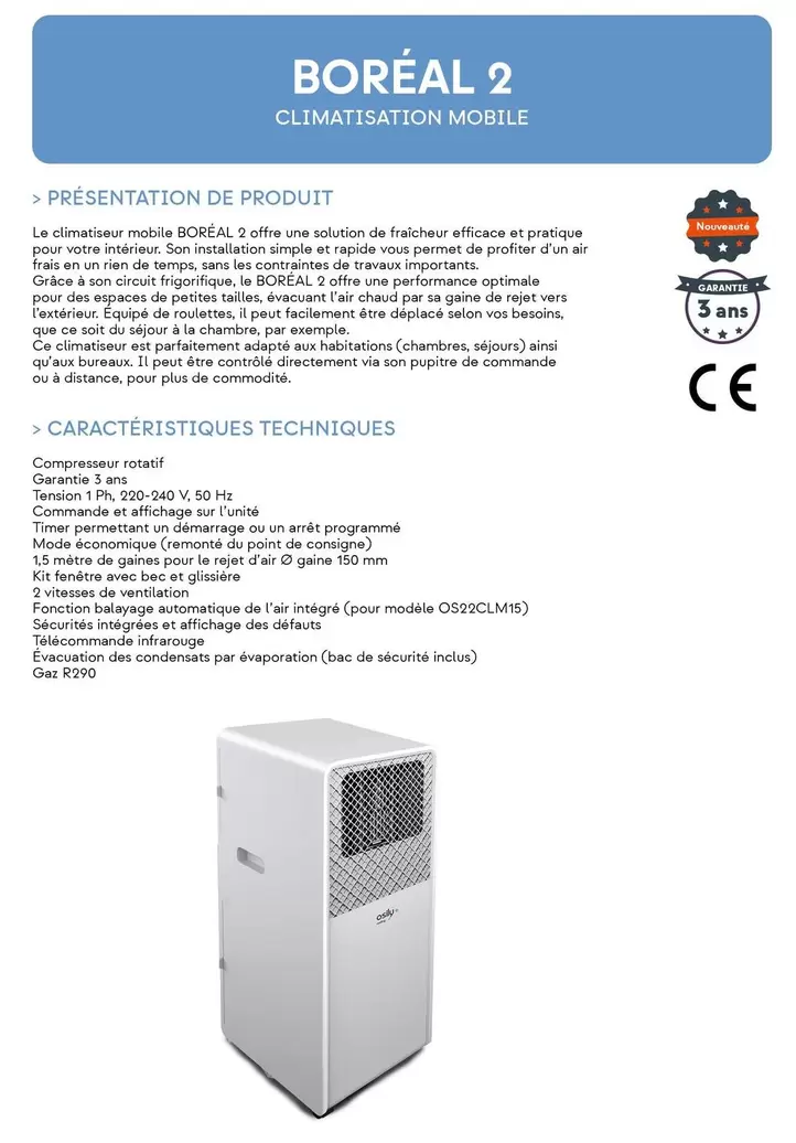 Boréal 2  offre sur Yesss Electrique