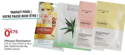 Byphasse - Masque Illuminateur offre à 0,75€ sur Gifi