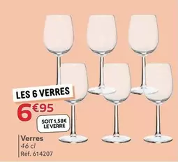 Verres offre à 6,95€ sur Gifi
