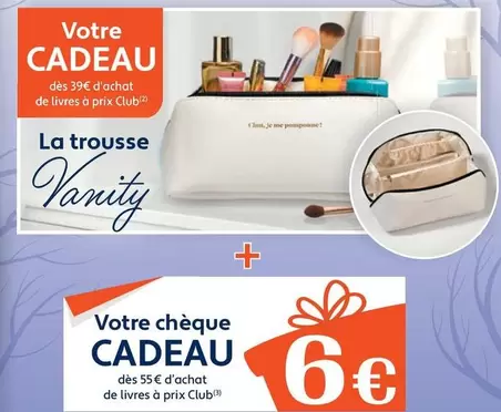 Votre Chèque Cadeau offre à 6€ sur France Loisirs