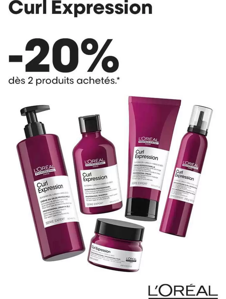 L'Oréal - Curl Expression offre sur La Boutique du Coiffeur