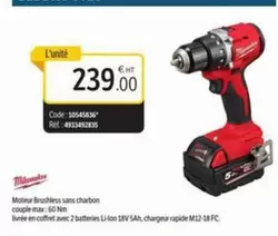 Milwaukee - Moteur Brushless Sans Charbon offre à 239€ sur DomPro