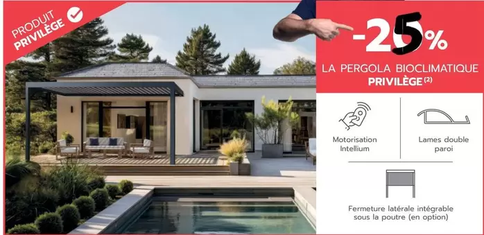 La Pergola Bioclimatique offre sur Monsieur Store