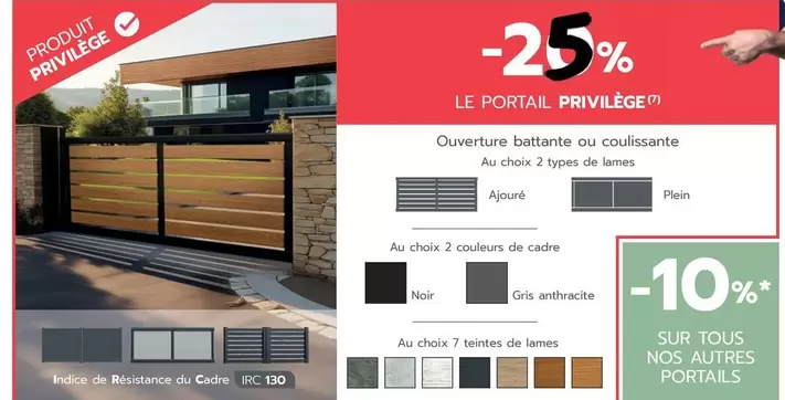  Le Portail Privilège offre sur Monsieur Store