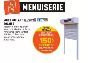 Volet Roulant Solaire offre à 150€ sur Point P