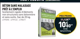 Promo - BÉTON SANS MALAXAGE Prêt À L'EMPLOI offre à 10,8€ sur Point P