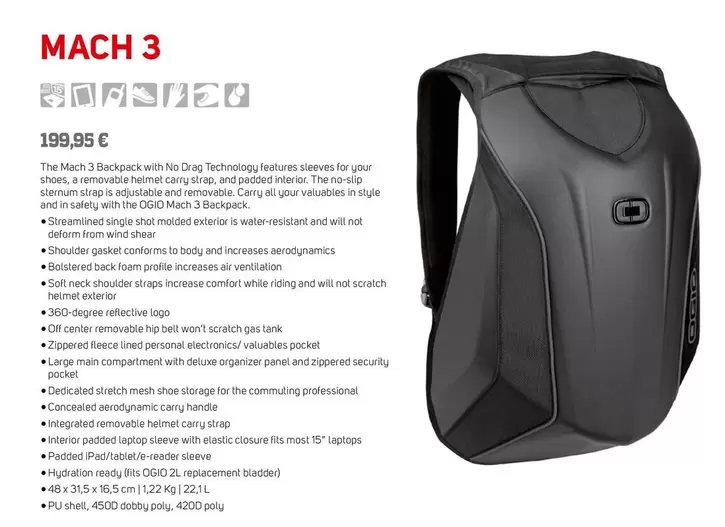 Safety - Mach 3 offre à 199,95€ sur Bihr