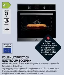 Electrolux - Four Multifonction  EOCGP56X offre à 72€ sur Conforama