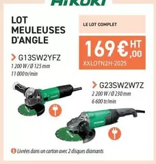 Hikoki - Lot Meuleuses D'Angle offre à 169€ sur Loxam