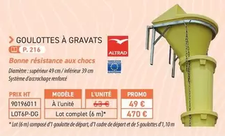 Altrad - Goulottes À Gravats offre à 470€ sur Loxam