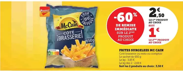 McCain - Frites Surgelées offre à 2,5€ sur Hyper U