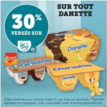 Danone - Sur Tout Danette offre sur Super U