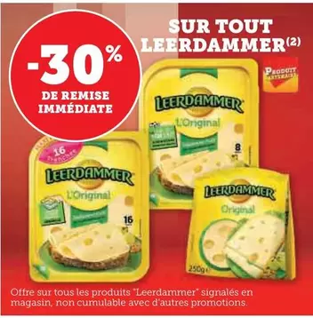 Leerdammer - Sur Tout offre sur Super U