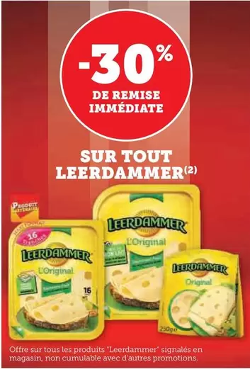 Leerdammer - Sur Tout offre sur Super U