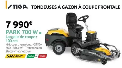 Tiga - Tondeuses A Gazon A Coupe Frontale offre à 7990€ sur Verts Loisirs