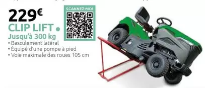 Clip Lift Jusqu'à 300 Kg offre à 229€ sur Verts Loisirs