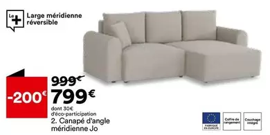 Canape D'angle MÉRIGIENNE JO offre à 799€ sur BUT