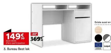 Bureau Best Lak offre à 149,99€ sur BUT