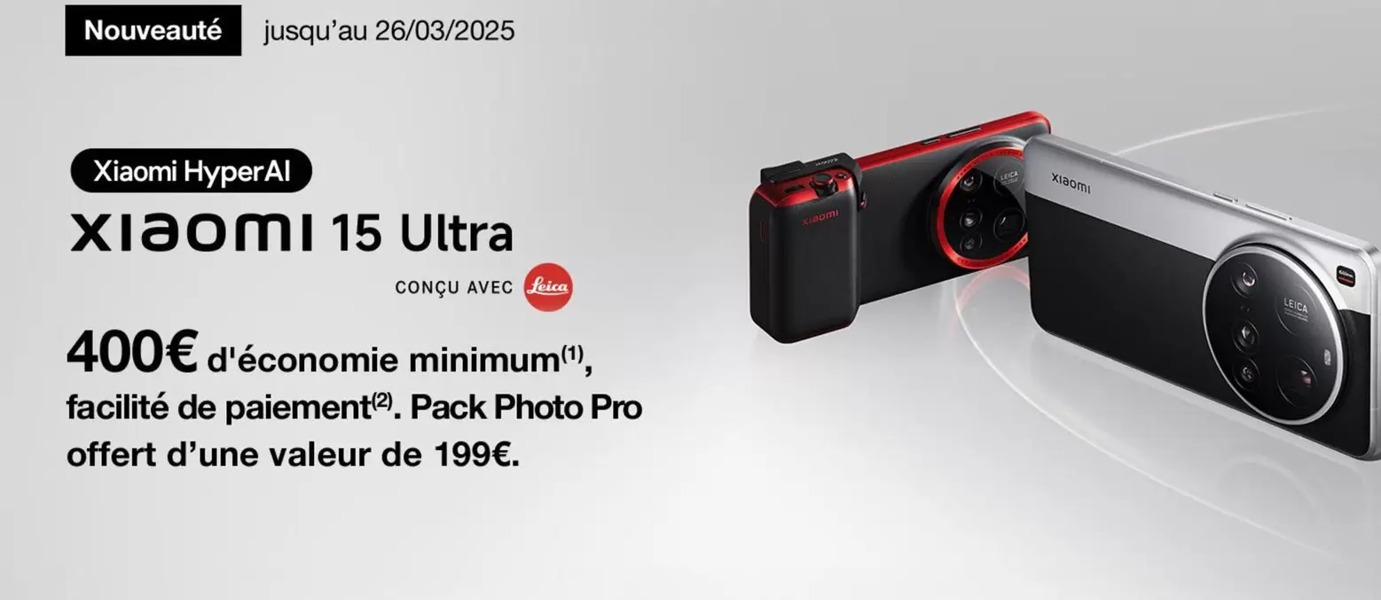 Xiaomi - X180m 15 Ultra offre sur Orange