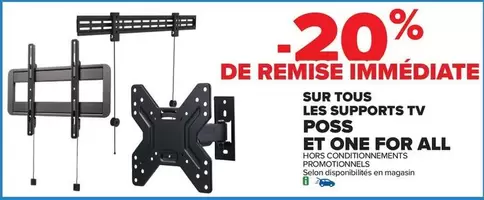 TOUS - Sur Tous Les Supports Tv Poss Et One For All offre sur Carrefour Contact