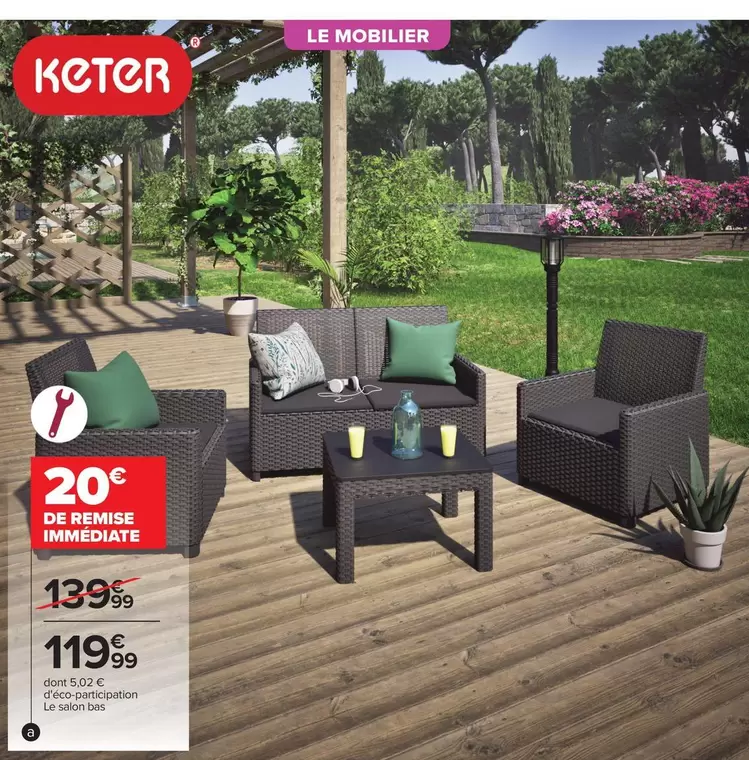 Le Mobilier offre à 119,99€ sur Carrefour Contact