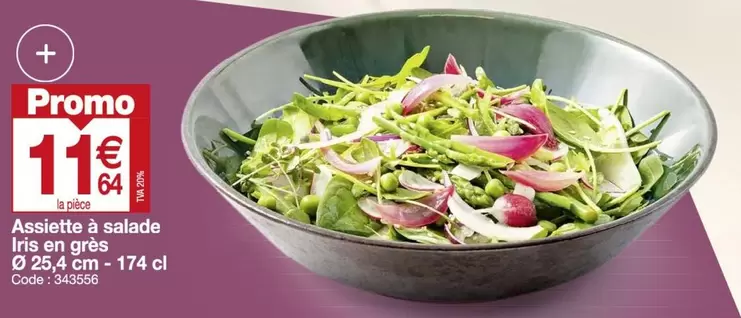 Promo - Assiette A Salade Iris En Gras offre à 11,64€ sur Promocash