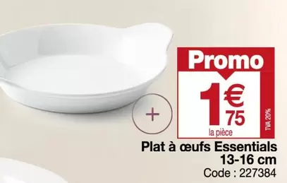 Plat A Œufs Essentials 13-16 Cm offre à 1,75€ sur Promocash