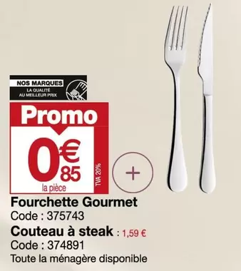 Fourchette Gourmet offre à 0,85€ sur Promocash