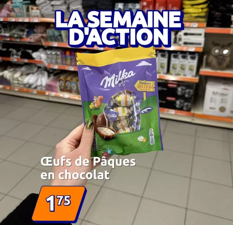 Milka - Œufs De Pâques En Chocolat offre à 1,75€ sur Action