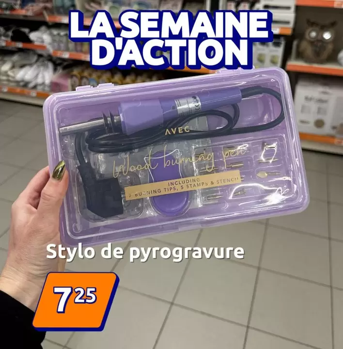 Stylo De Pyrogravure offre à 7,25€ sur Action