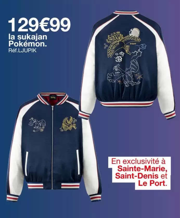 La Sukajan Pokémon offre à 129,99€ sur Celio