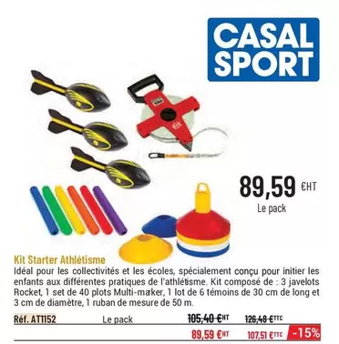 Kit Starter Athlésime offre à 89,59€ sur Casal Sport