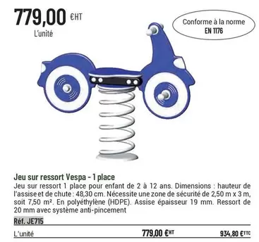Jeu Sur Ressort Vespa - 1 Place offre à 779€ sur Casal Sport