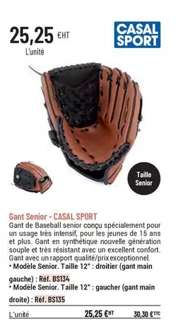 Gant Senior offre à 25,25€ sur Casal Sport