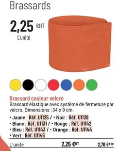 Brassard Couleur Velcro offre à 2,25€ sur Casal Sport