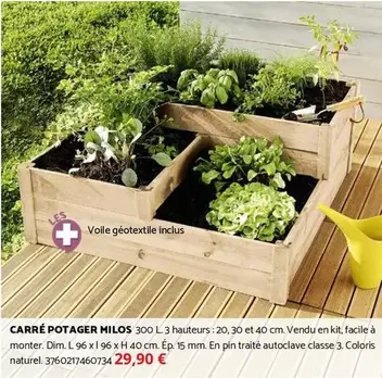 Facile - Carré Potager Milos offre à 29,9€ sur Bricomarché