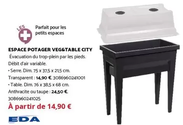 Dim - Espace Potager Veg6table City offre à 14,9€ sur Bricomarché