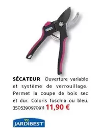 Sécateur offre à 11,9€ sur Bricomarché