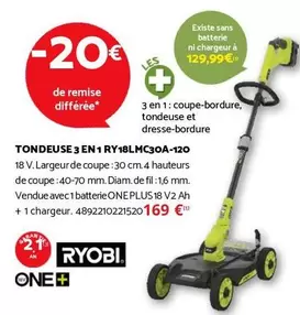 Ryobi - Tondeuse 3 En 1 RY81MC30A-120 offre à 129,99€ sur Bricomarché